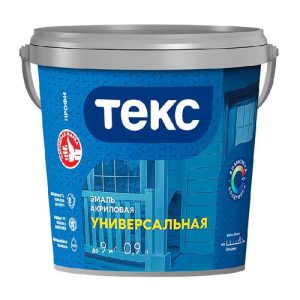 Эмаль универсальная Текс акриловая глянцевая D (0,9 л)