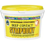 Грунтовка акриловая адгезионная с кварцевым наполнением Symphony Deep Contact 10 кг