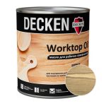Масло DECKEN Worktop Oil Wood для рабочих поверхностей Орех 0,75 л