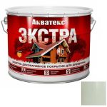 Покрытие алкидное защитно-декоративное для древесины Акватекс Экстра полуглянцевое белое 9 л