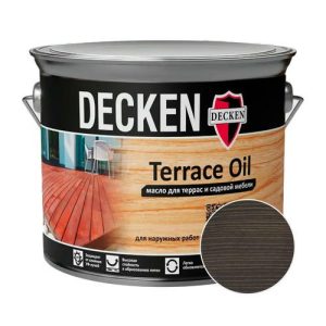 Масло DECKEN Terrase Oil Wood для террас Эбен 2,5 л