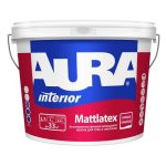В/Д краска моющаяся AURA MATTLATEX Черный Янтарь (RAL 9005) 2,7 л