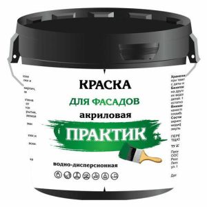 Краска фасадная Практик белая база С 12 кг