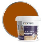 Эмаль для пола ЛАКРА акриловая золотисто-коричневая 0,9кг