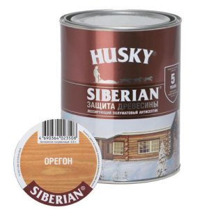 Антисептик HUSKY SIBERIAN полуматовый орегон 0,9л