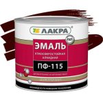 Эмаль Лакра ПФ-115 шоколадно-коричневая 2,8 кг