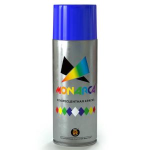 Краска аэрозольная MONARCA флуоресцентная Синий 520мл