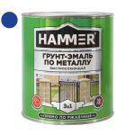 Грунт-эмаль по металлу HAMMER 2,7кг синяя