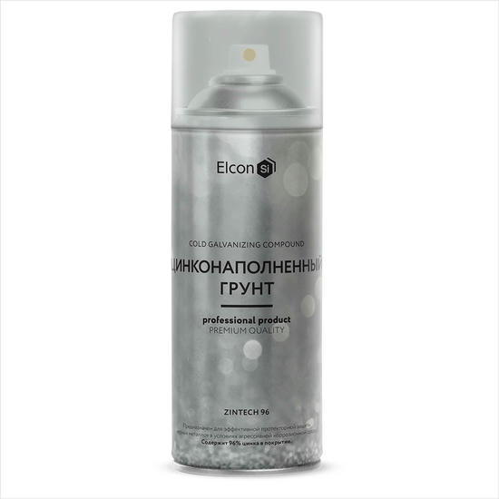 Грунт-эмаль аэрозоль цинконаполненная Elcon Zintech 96% 520 мл