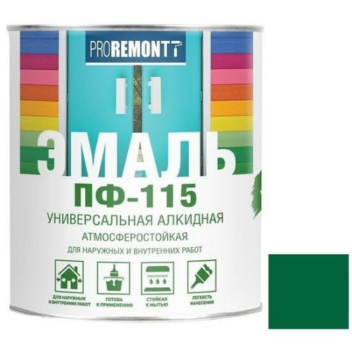 Эмаль Proremontt ПФ-115 зеленая 0,9 кг