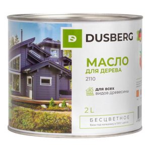 Масло для дерева DUSBERG для наружных работ 2л бесцветное