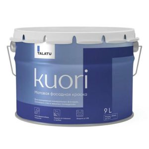 Краска атмосферостойкая TALATU Kuori База А фасадная 9 л белая