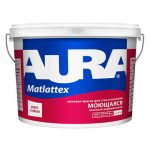 В/Д краска моющаяся (TR) AURA MATTLATEX 9л