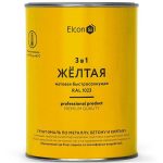 Грунт-эмаль по ржавчине Elcon 3 в 1 матовая Ral 1023 жёлтая 0,8 кг
