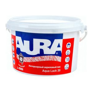 Лак акриловый интерьерный AURA Aqua Lack 20 2л