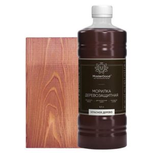 Морилка деревозащитная MASTERGOOD красное дерево 0,5л