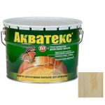Грунт-антисептик алкидный для древесины Акватекс бесцветный 9 л