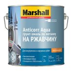 Грунт-эмаль на ржавчину Marshall Anticorr Aqua на водной основе полуглянцевая база BC 2 л