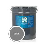 Эмаль ПФ-115 полуматовая серая 25 кг Эксперт