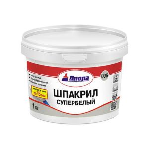 Шпакрил супербелый Д-006 1кг /Диола