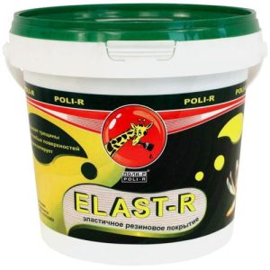 Краска эластичная Poli-R Elast-R (белая; RAL 9010), 6 кг