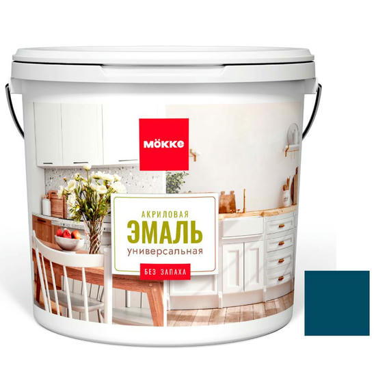 Эмаль акриловая Mokke 12836 Балтийское Море полуглянцевая 2 кг