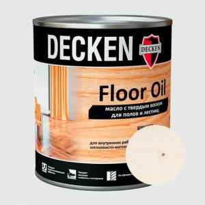 Масло DECKEN Floor Oil Spice с твердым воском для полов Белый 0,75 л