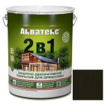 Покрытие алкидное защитно-декоративное для древесины Акватекс 2 в 1 полуматовое Венге 2,7 л