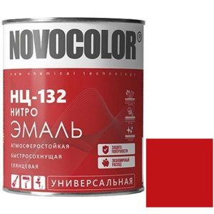 Эмаль Novocolor НЦ-132 глянцевая красная 0,7 кг