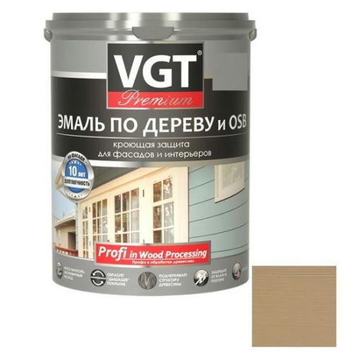 Эмаль по дереву VGT Профи кофейная 2,5 кг