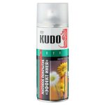 Покрытие декоративное аэрозольное KUDO Эффект инея для стекла матовое 520мл