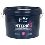 Краска акриловая HUSKY INTERIO 3 для стен и потолков база А бархатно-матовая 2,5л