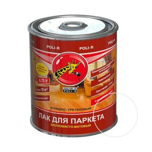 Лак ПОЛИ-Р паркетный шелковисто-матовый 0,75 л