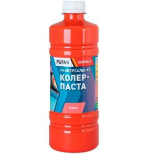 Паста колеровочная универсальная Pufas Decoself 07 красная 0,45 л