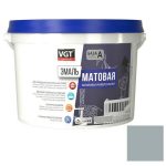 Эмаль универсальная VGT матовая серая RAL 7001 1 кг
