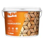 Антисептик кроющий AURA Mansarda 9л белый