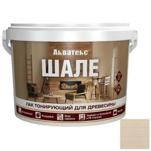 Лак акриловый для древесины Акватекс Шале ваниль 2,5 кг