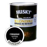 Краска алкидная HUSKY-KLONDIKE по ржавчине 0,9л RAL 9005 черная
