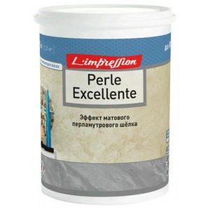 Покрытие декоративное LIMPRESSION Perle excellente с эффектом матового шёлка 1л