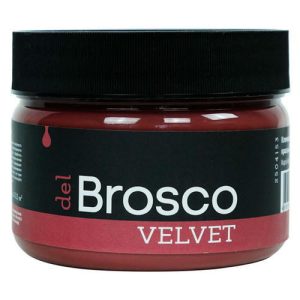 Краска акриловая DEL BROSCO Velvet интерьерная 0,25л красная