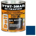 Грунт-эмаль по ржавчине Dali 3 в 1 гладкая синяя RAL 5005 2 л