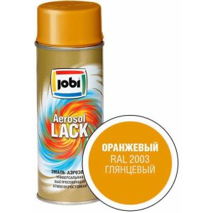 Эмаль JOBI аэрозольная глянцевая оранжевая 400мл