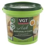 Лак по дереву акриловый VGT для бань и саун 0,9 кг