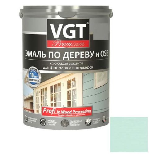 Эмаль по дереву VGT Профи дымчато-голубая 2,5 кг