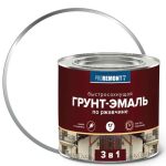 Грунт-эмаль алкидная PROREMONTT 3в1 по ржавчине быстросохнущая 1,7кг белая