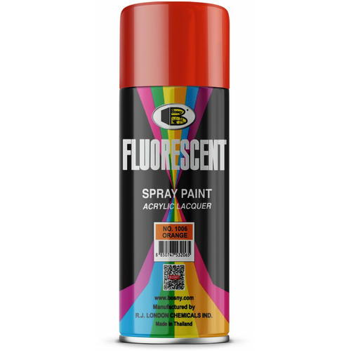 Краска аэрозольная флуоресцентная Bosny №1006 оранжевая 400мл(300г)