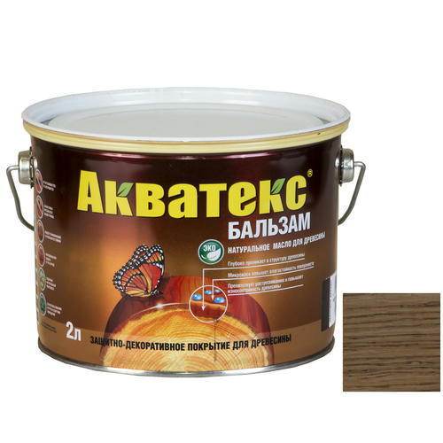 Бальзам масло для древесины Акватекс Дуб 2 л