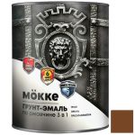 Грунт-эмаль алкидно-уретановая Mokke 01012 3 в 1 коричневая 1,9 кг