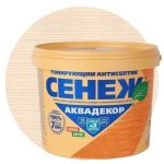 Антисептик тонирующий Сенеж Аквадекор 101 Иней 0,9 кг