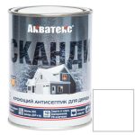 Антисептик акриловый кроющий для дерева Акватекс Сканди полуматовый Айсберг база А 0,75 л